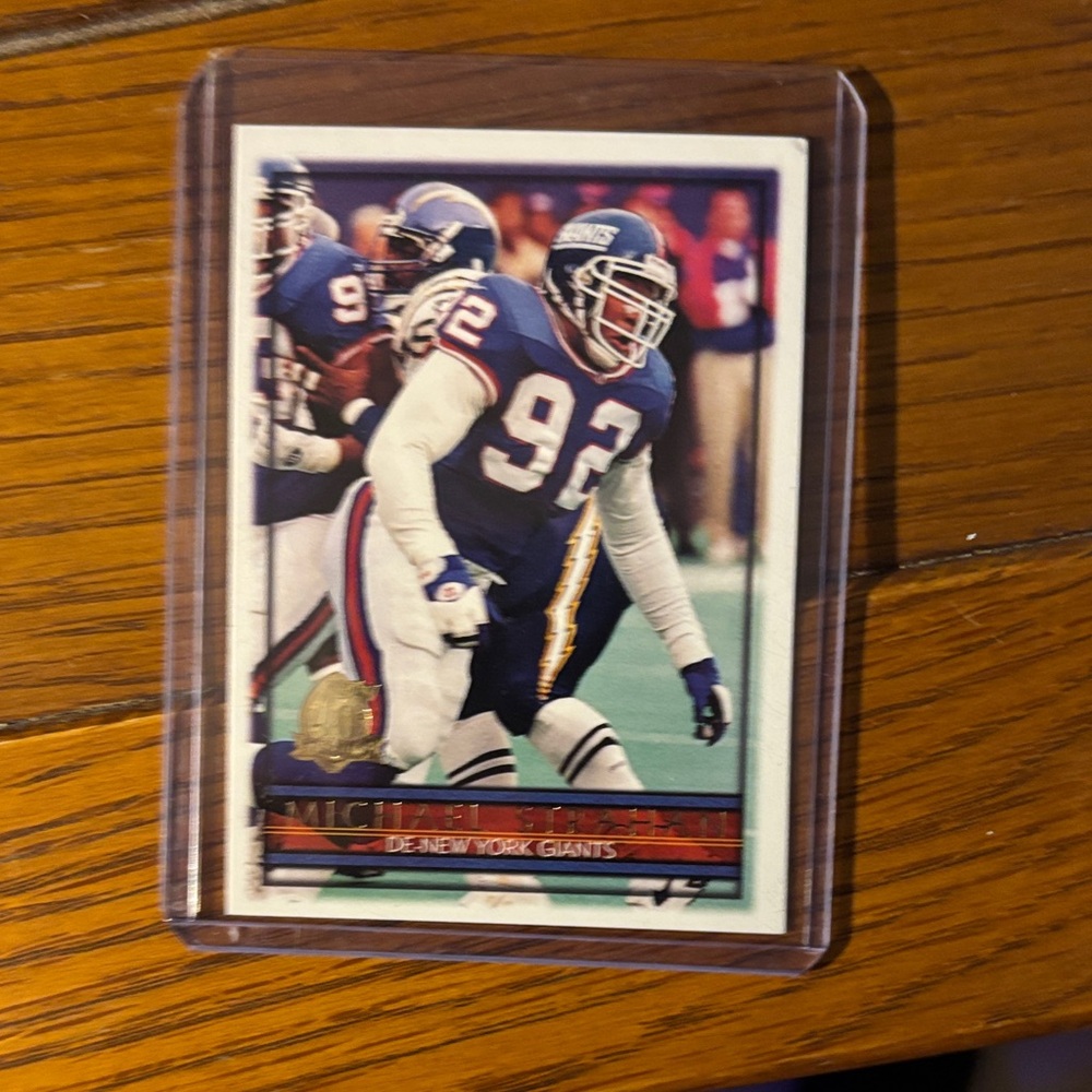 Micheal Strahan! Rare! Mint! NFL New York football Giants rareTrading Card!